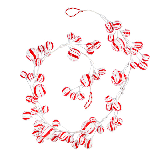 72" Peppermint Garland