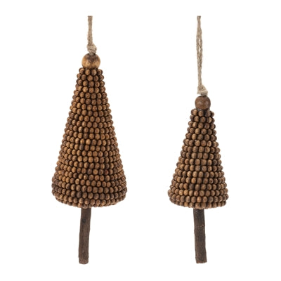 Beaded Tree Ornament (Set of 2)