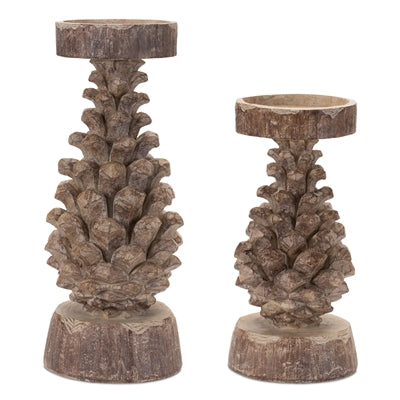 Pine Cone Candle Holder