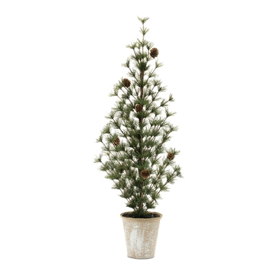 Potted Mini Tree 31”H Plastic