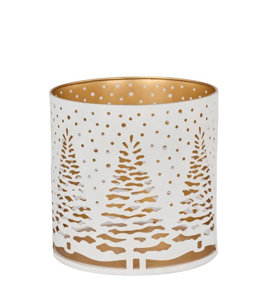 3.25"Dia Cut Out Winter Tree Cylinder