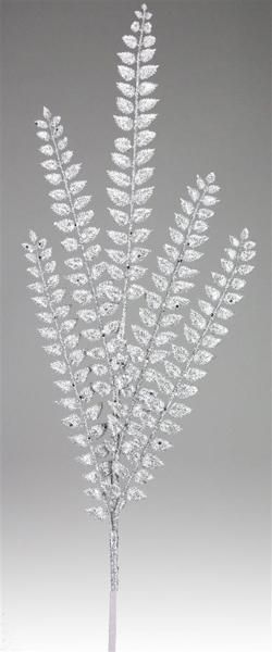 37"L GLITTERED FERN SPRAY