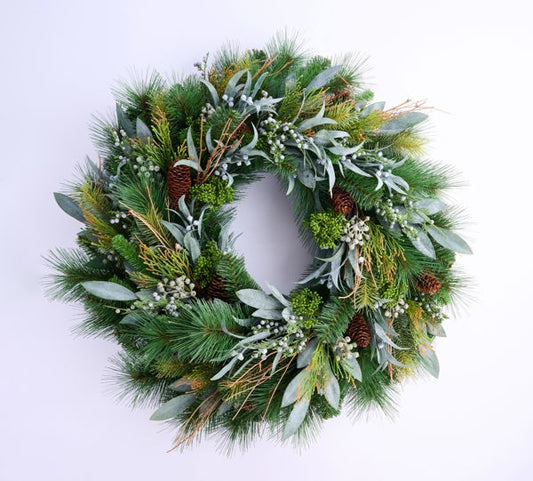 30"DIA MIXED PINE/CEDAR/LAUREL WREATH