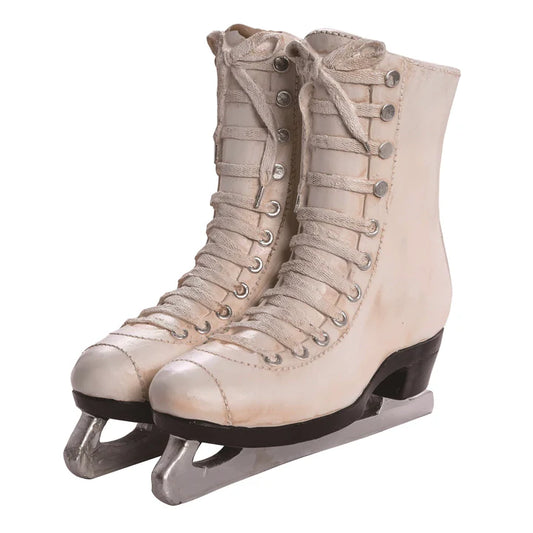 Res White Ice Skates Planter