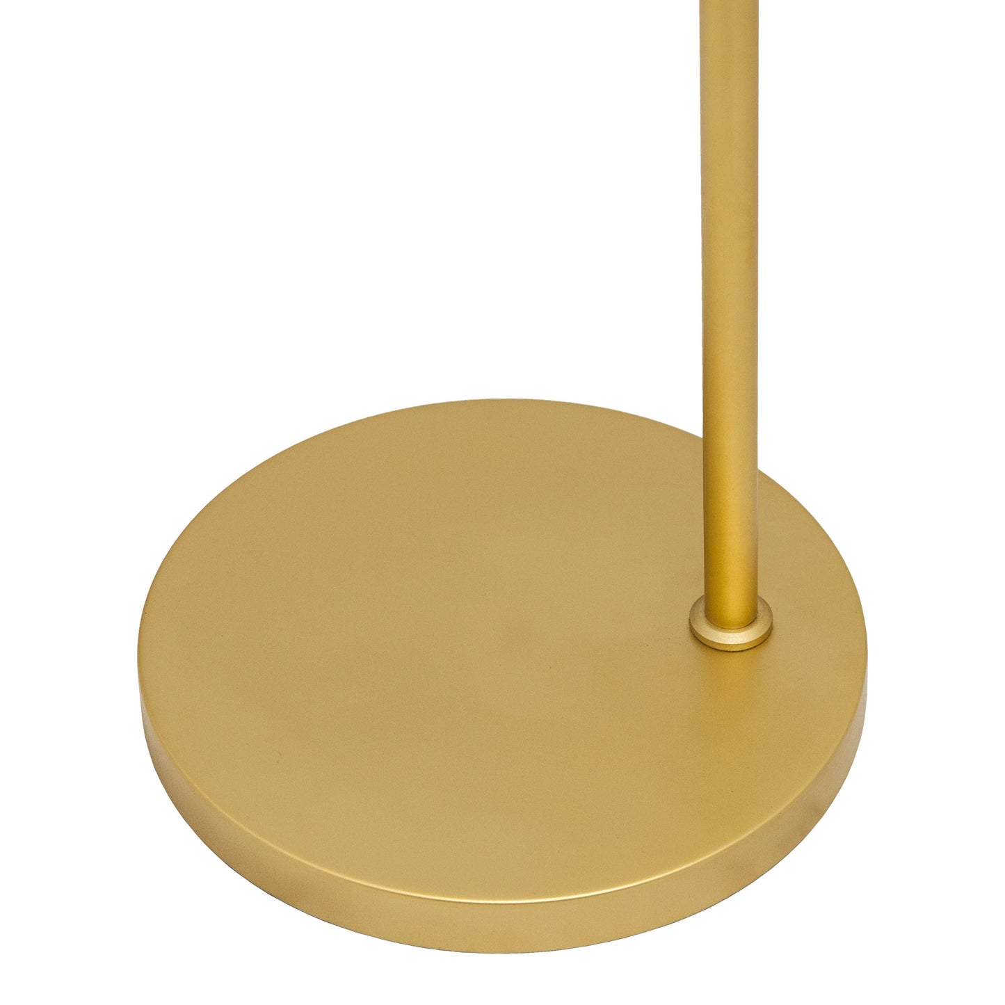 62.25"H Alena Mixed-Material Gold & White Shade Floor Lamp