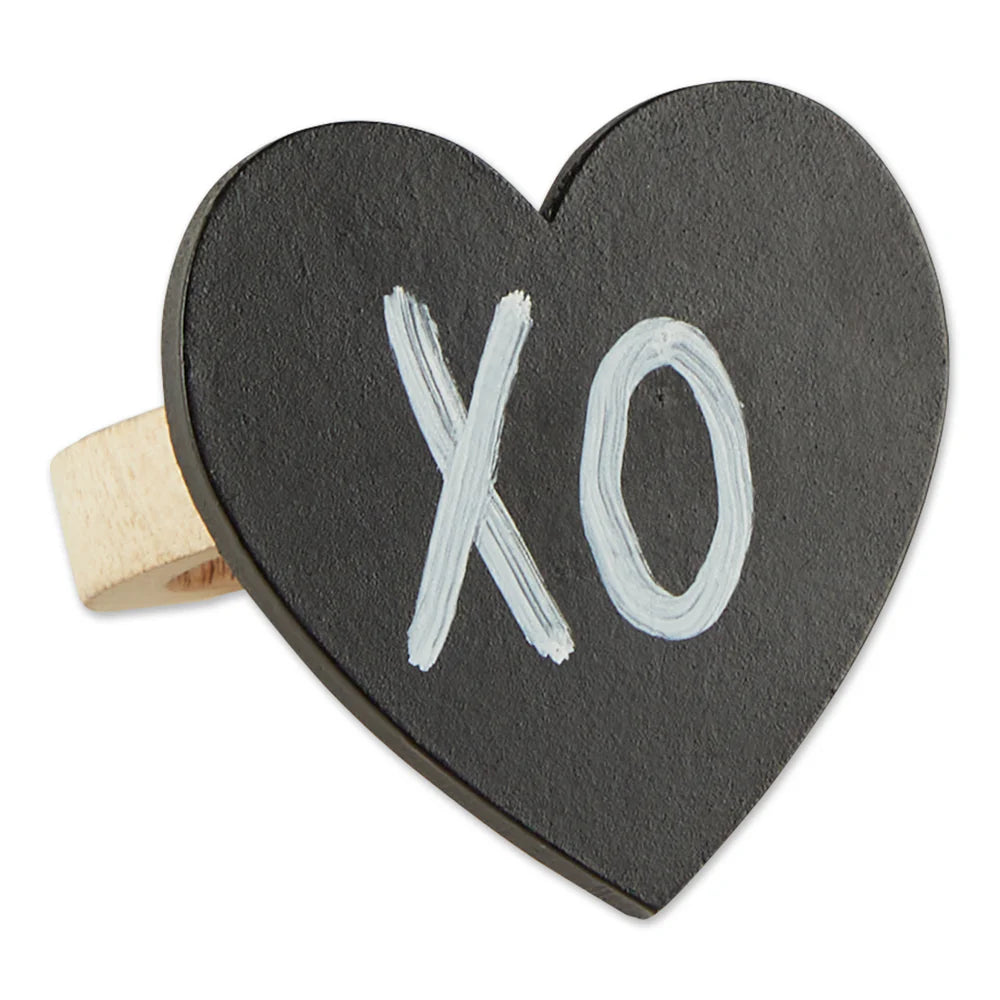 Heart chalkboard nap ring