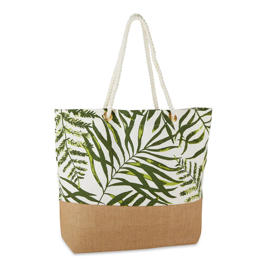 Island Palm Printed Tote